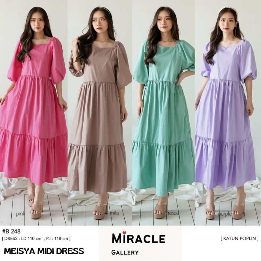 MEISYA MIDI DRESS KATUN POPLIN PREMIUM/MIDI DRESS KATUN POPLIN (BUSUI FRIENLDY)