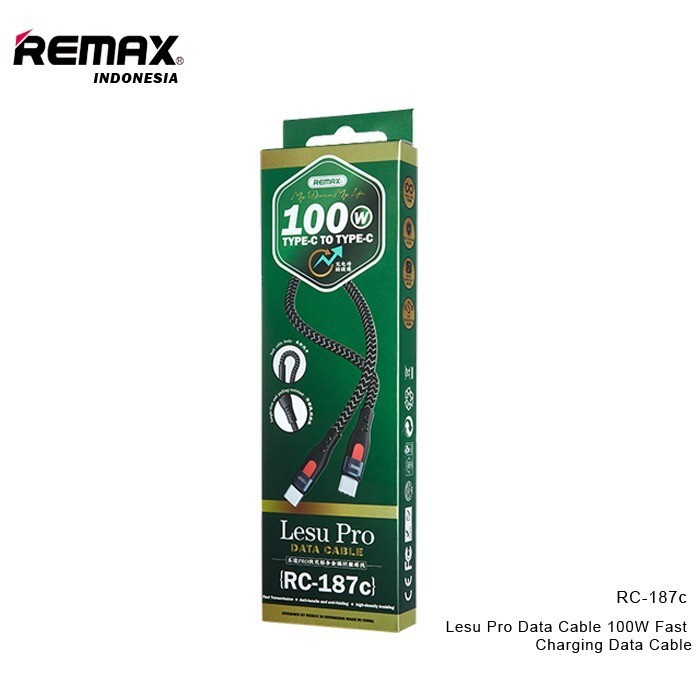 Remax Lesu Pro 100W Aluminium Alloy Fast Charging Data Cable RC-187C&quot;kabel&quot;