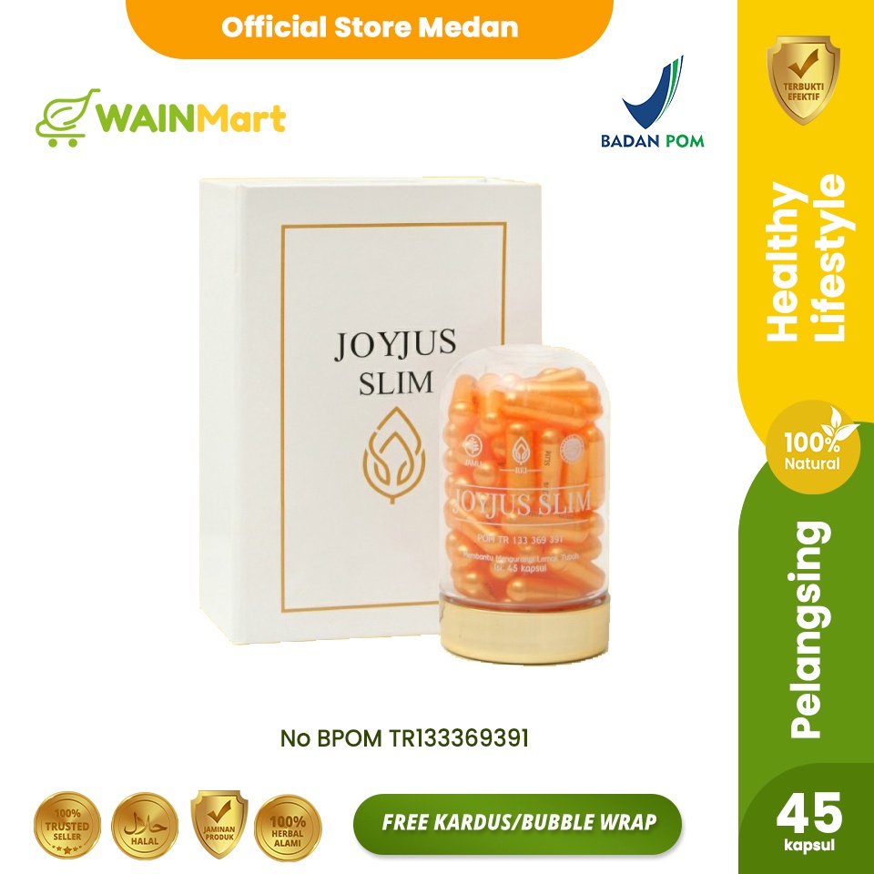 JOYJUS Pelangsing Herbal Kapsul Pelangsing Slimming Capsul Alami Turunkan Berat Badan Diet Detox