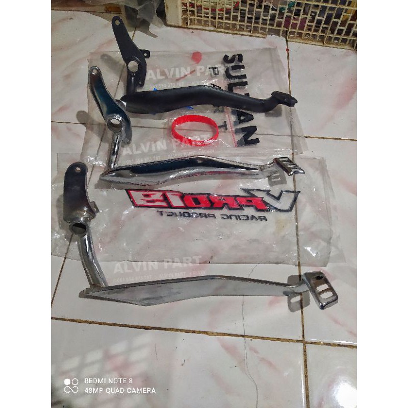 PEDAL REM PIJAKAN REM CRYSTAL TUNE CRISTAL TUN SULTAN PART V PRO VPRO WP PART CROM TEBAL MIRIP ORI P