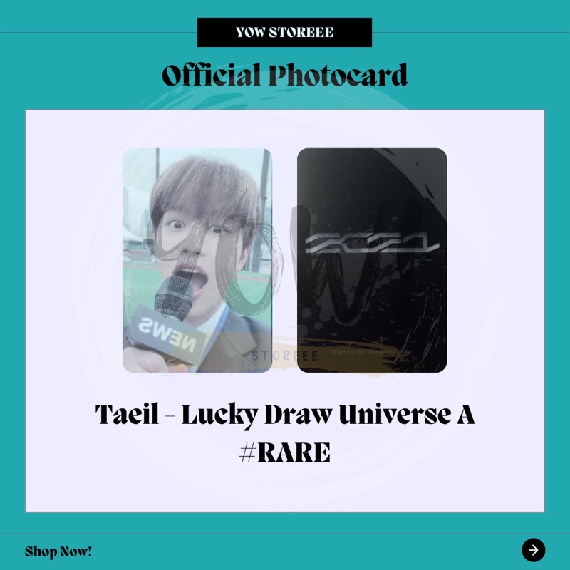 [TAEIL] Photocard Taeil NCT127 - Taeil Lucky Draw Universe A #RARE - Moon Taeil - Taeil Makan Mic - 