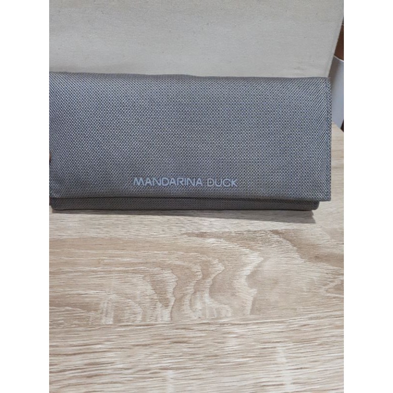 Mandarina duck - dompet panjang - abu dan coklat - preloved