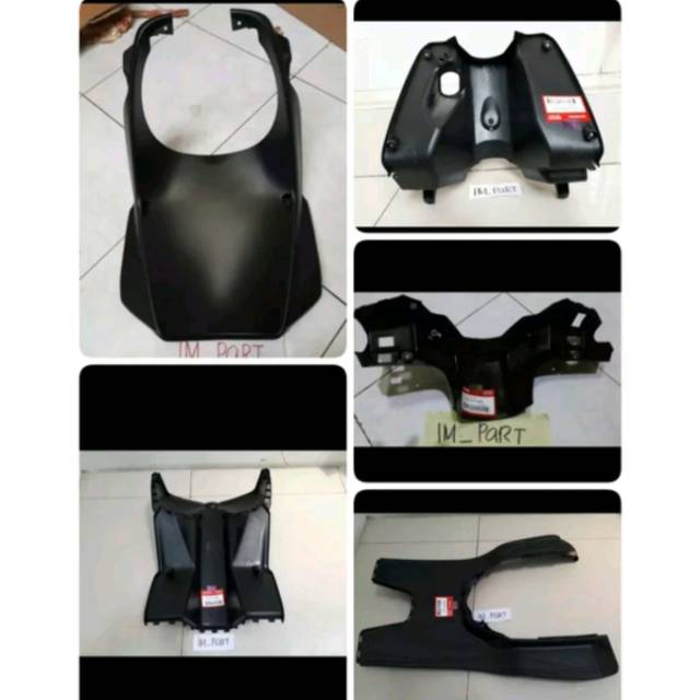 Cover kunci kontak atas bawah step pijakan batok belakang paruh dek lumpur beat karbu lama original