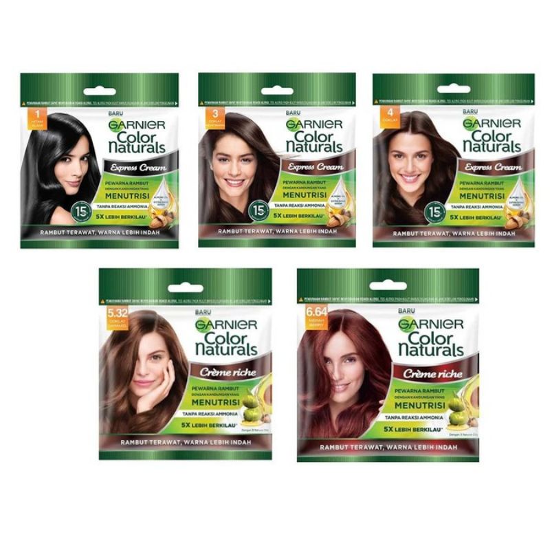 ❣️Rejeki.Shop❣️ GARNIER Colour Natural Pewarna Rambut - Cat Rambut Natural | Garnier Men Shampoo | P