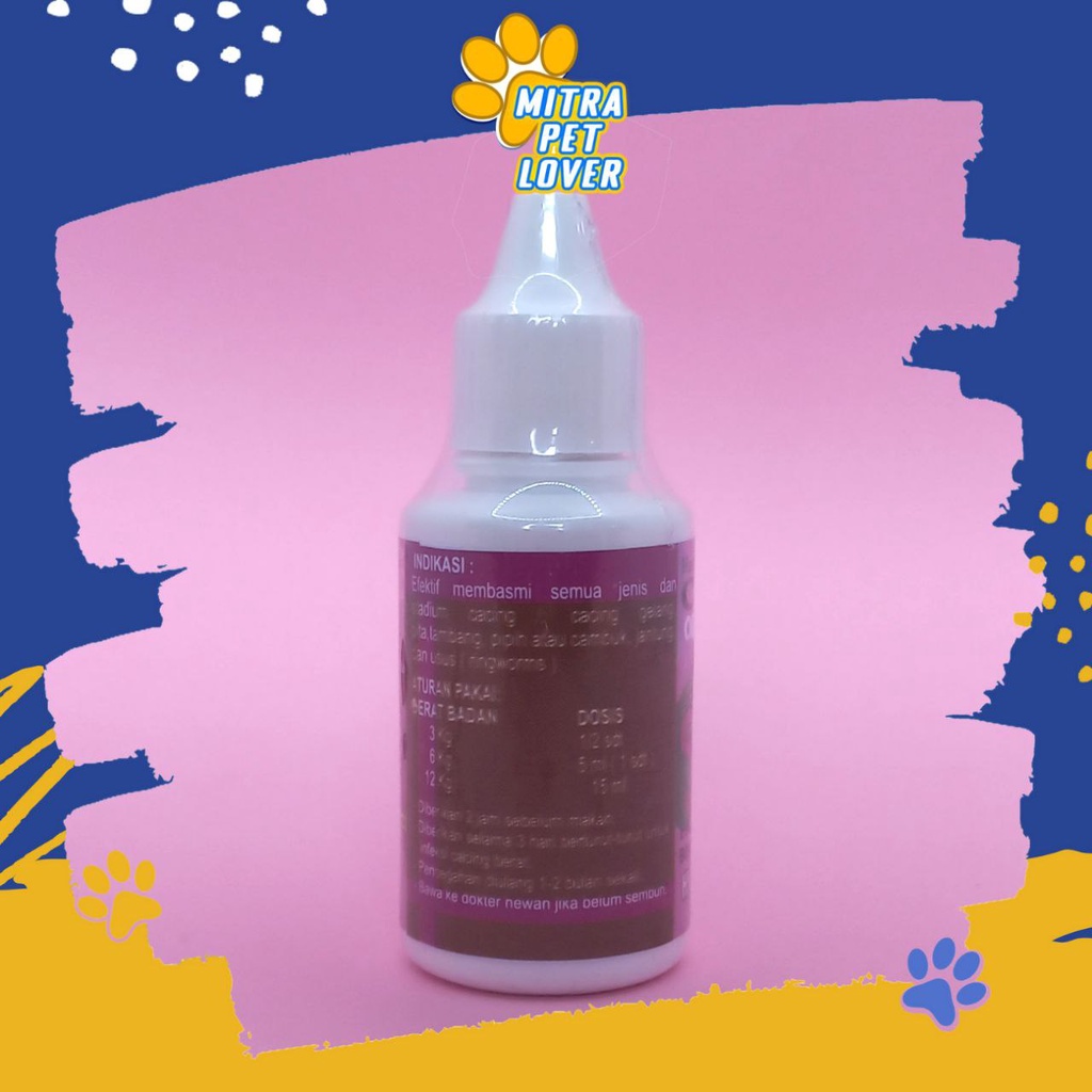 OBAT CACING KUCING - CATYZOLE DROP 30 ML - BASMI CACING PITA GELANG CAMBUK EFEKTIF CACINGAN CAT PUSSY KITTEN - MURAH GARANSI KUALITAS ASLI ORIGINAL - PET ANIMAL HEALTHCARE &amp; VETERINARY TAMASINDO OBAT TETES &amp; VITAMIN HEWAN BINATANG PELIHARAAN MITRAPETLOVER