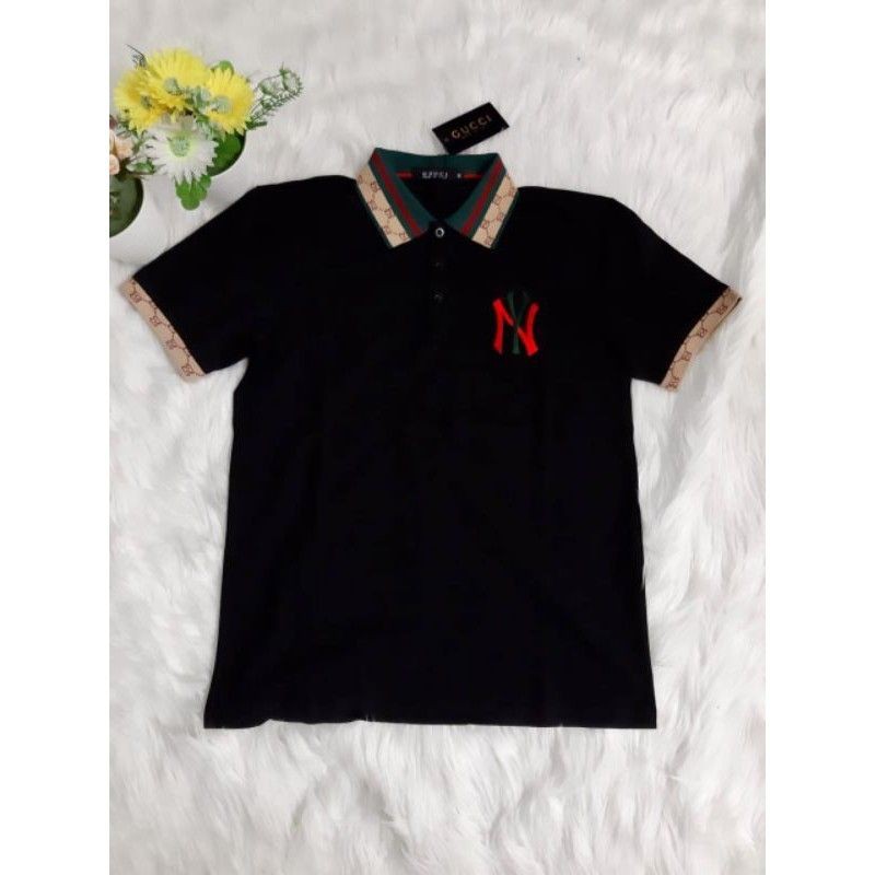 POLO SHIRT GUCCI NY / KAOS KERAH GUCCI NY / BAJU PRIA IMPORT PREMIUM KUALITAS TERBAIK