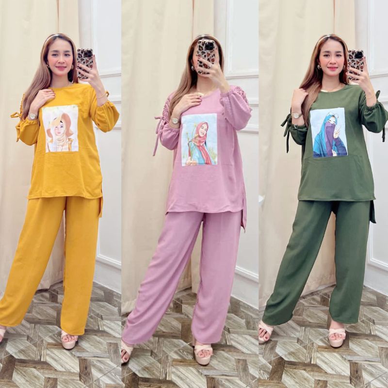 SETELAN CELANA CRINKLE