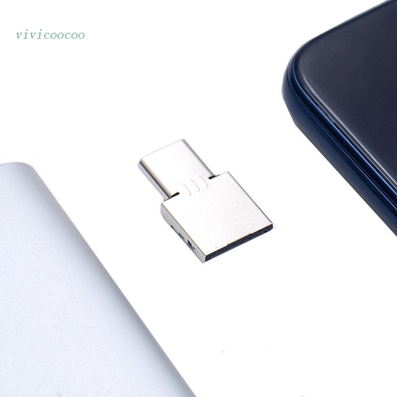 Vivi Adapter OTG Usb 2.0 Ke Tipe-C / Micro Usb Bahan Metal