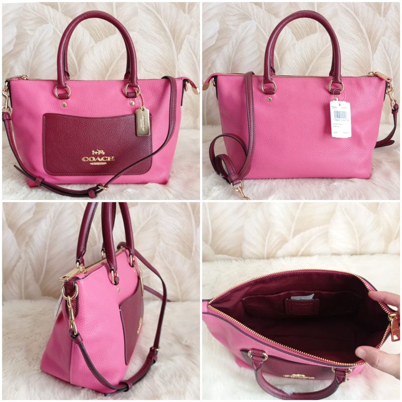 Coach Mini Emma Satchel Pink Ruby