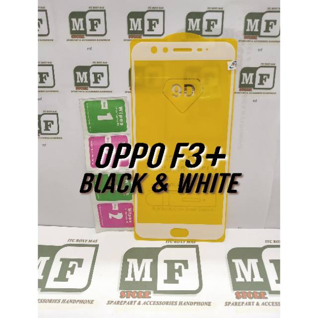 Tempered Glass Antigores Kaca Full Layar For Oppo F3 Plus