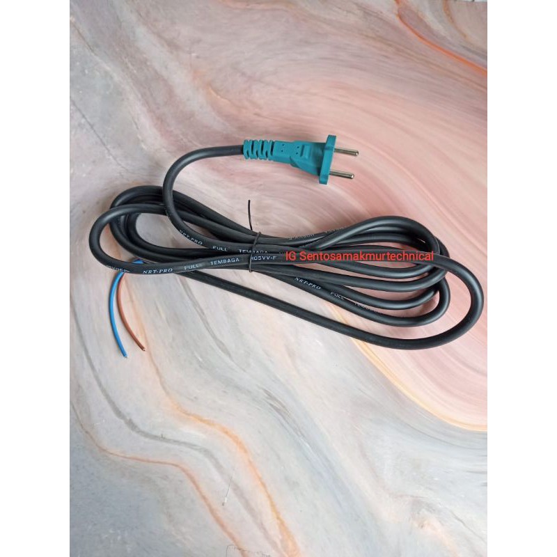 NRT PRO 2 X 3 M Kabel Cable Power Tools Listrik Mesin Full Tembaga 3M