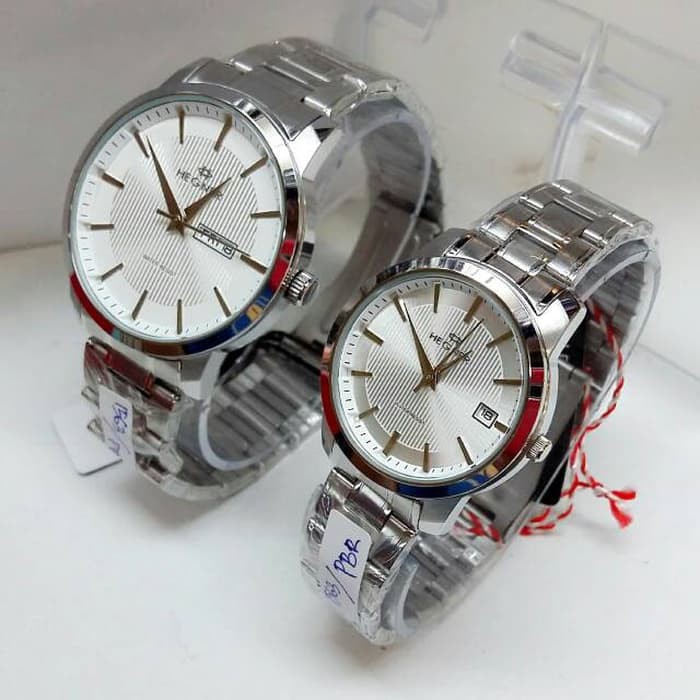 Jual JAM TANGAN PRIA/WANITA COUPLE MERK HEGNER ORIGINAL(HARGA SEPASANG) Terlaris
