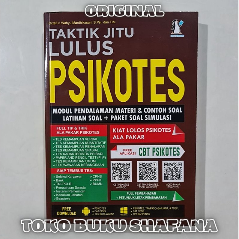 Buku Taktik Jitu Lulus Psikotes Edu Penguin Original