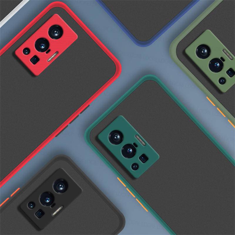 Case Bumper Silikon Matte Translucent Shockproof Cover vivo X80 X70 X60 X50 Pro X80Pro X70Pro X60Pro X50Pro