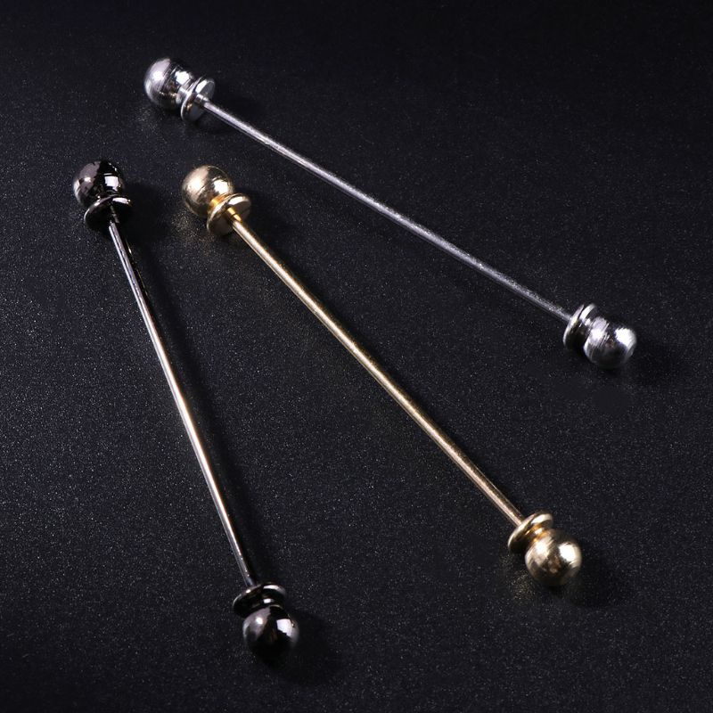 SIY  Men Shirt Pins Tie Clip Collar Clasp Luxury Business Wedding Brooch Bar Ornament