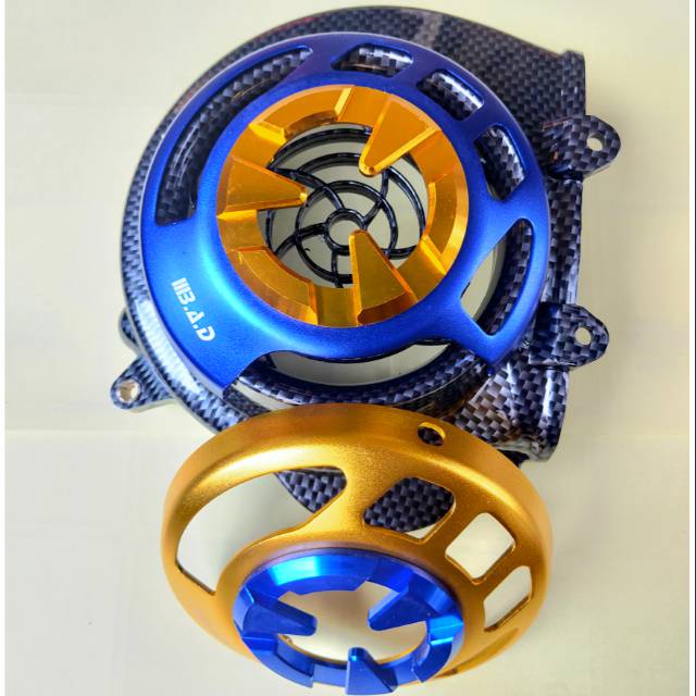 TUTUP/COVER PELINDUNG KIPAS KARBON MAGNET-MESIN BEAT CARBOM BEAT KARBU/SCOOPU OLD KARBU/SPACY KARBU