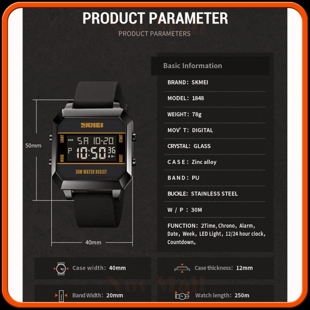 SKMEI Jam Tangan Digital Pria - 1848