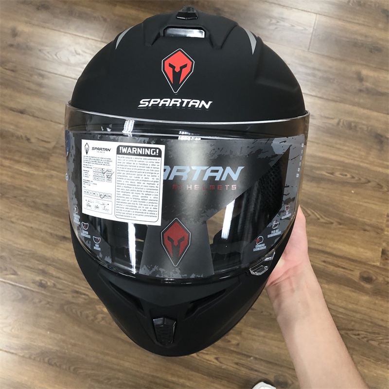 Spartan Helm Full Face Helm Sepeda Motor Full Face Helm Sepeda Motor DOT ECE Safety Certificate