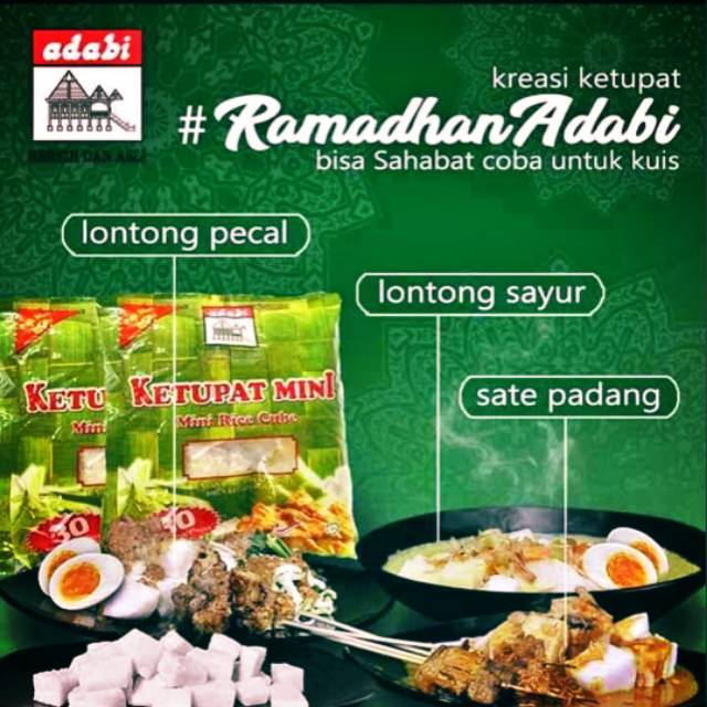 

Ketupat mini Adabi