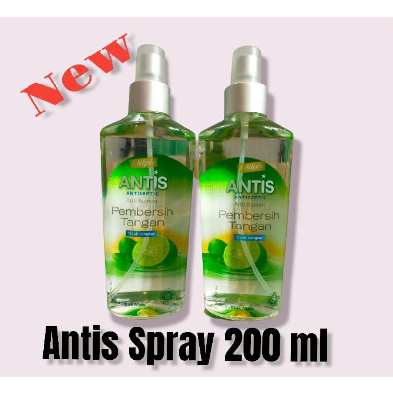 Antis Spray Hand Sanitizer Jeruk Nipis Cair 200 ML