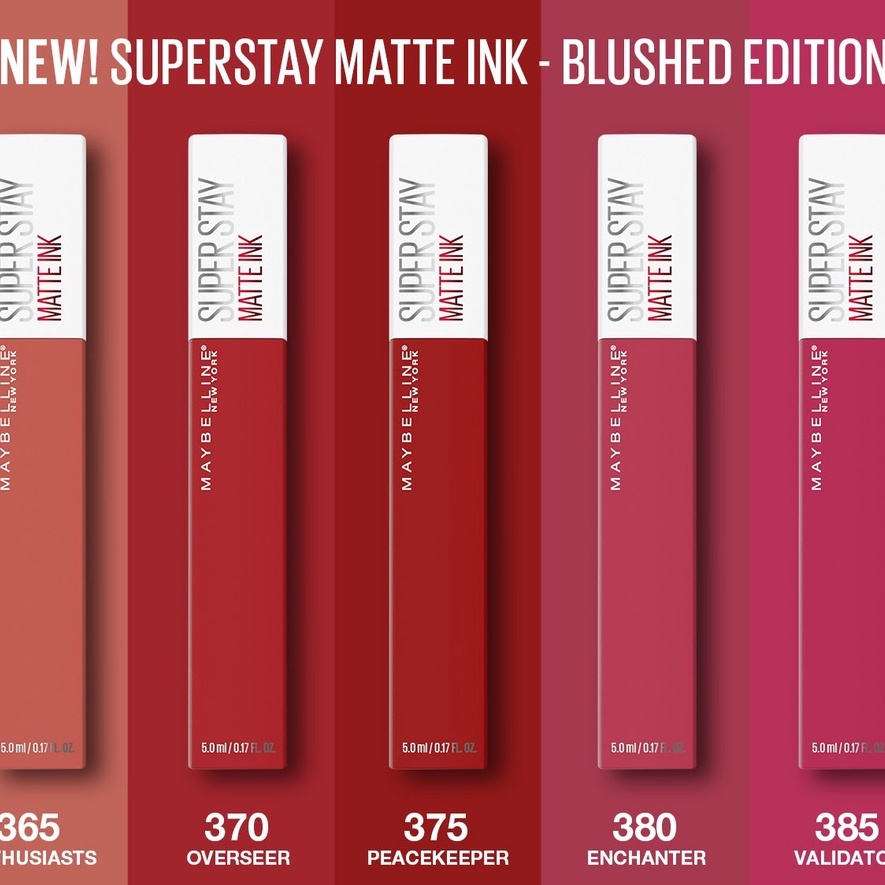 Maybelline Superstay Matte Ink Liquid Matte Lipstick Make Up [ Tahan Lama Hingga 16 Jam ] mybellin a