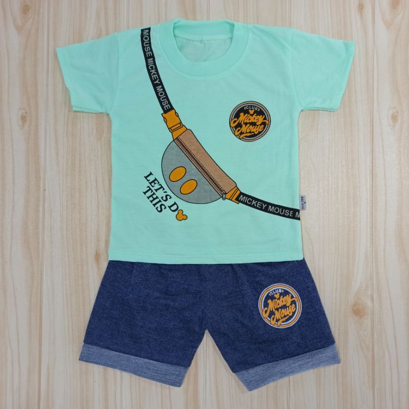 [Ss-8038] Baju Anak Kasual 6bulan-2tahun, Pakaian Anak Laki-laki Keren Casual Soft Jeans