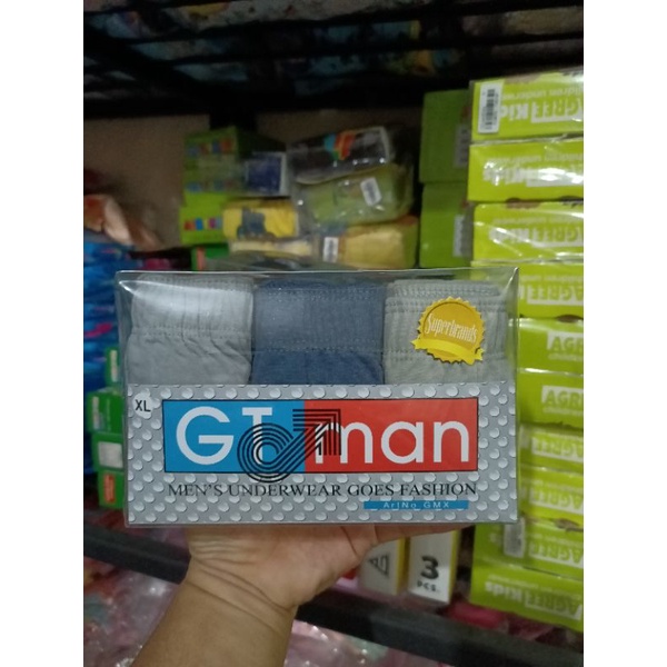 GT MAN GMX - CELANA DALAM PRIA ISI 3 PCS