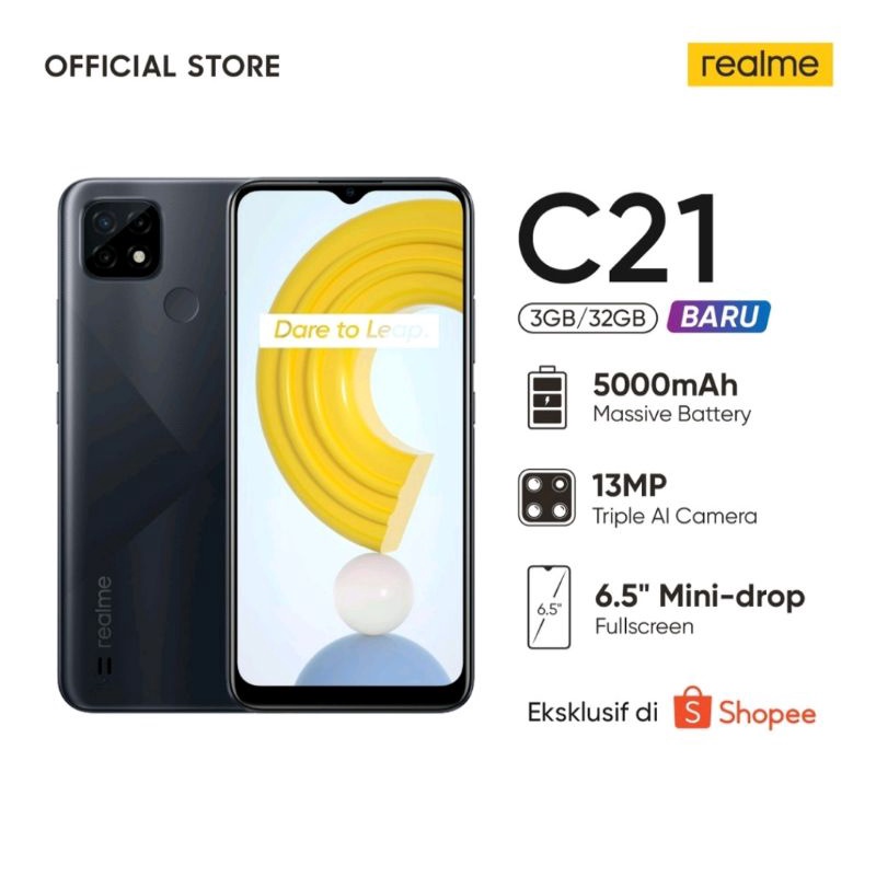 HP Realme C21 Ram 3/32GB