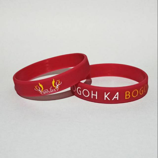 Bogoh Ka Bogor - Maroon | Gelang Karet Silicone | Gelang Fashion | Wristband | Bracelet