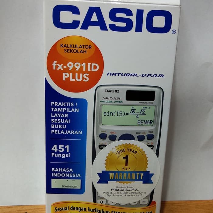 Casio Kalkulator FX-991 ID Plus Scientific Calculator Casio