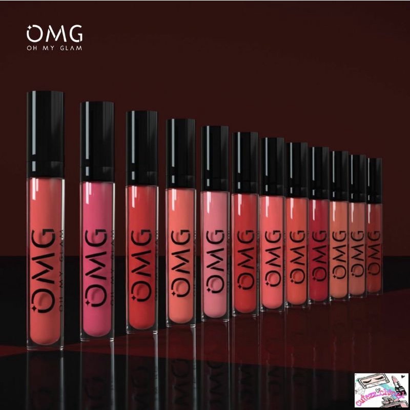 ☃Cutezz_Ching1☃OMG Oh My Glam Matte Kiss Lip Cream||OMG Lip Cream Crycle Of Love Edition 3.5g