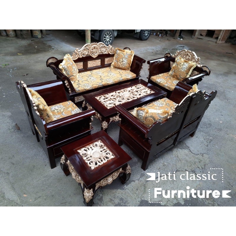 (KURSI TAMU MADURA) kursi matahari jati 3211