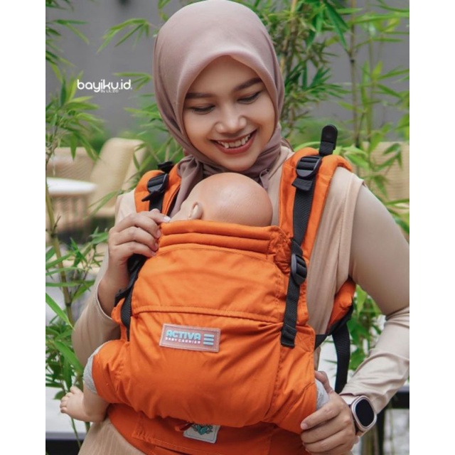 Gendongan Bayi Bayiku.id Original - Activa Baby Carrier Mark 3 - Activa Mark III Model Terbaru - Agen Resmi