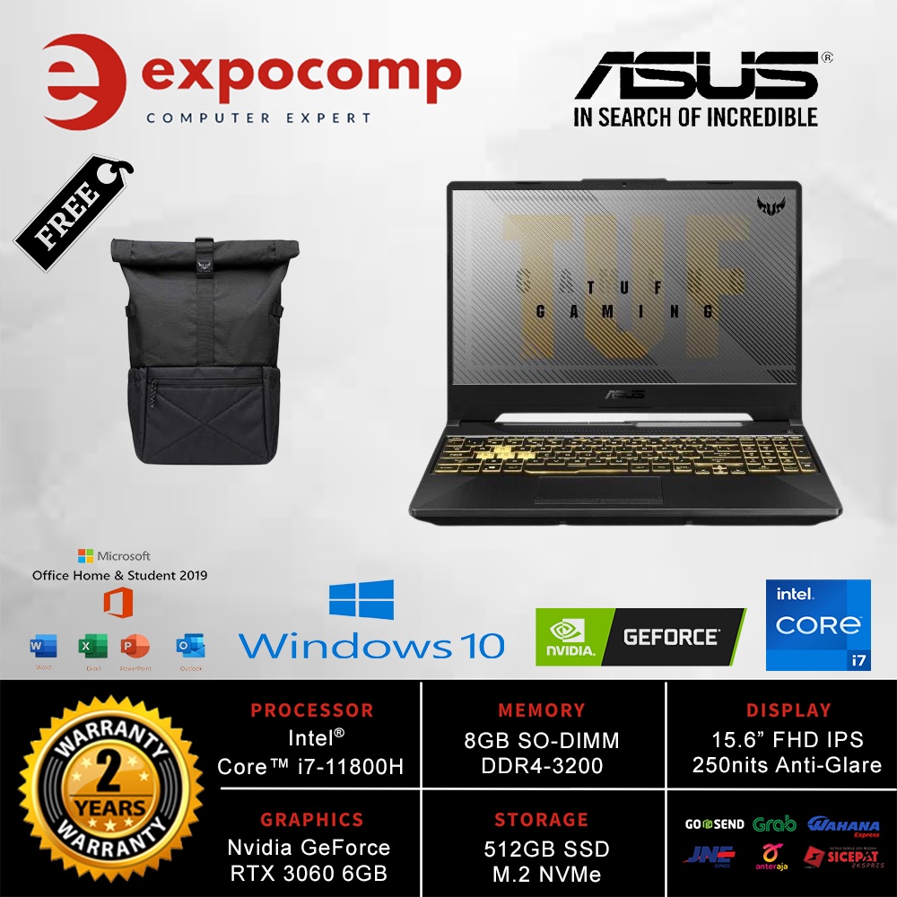 ASUS FX506HM-I736B6G-O GREY CORE i7-11800