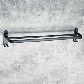 GS8 Rak Gantungan Handuk Kamar Mandi Bathroom Towel Holder Hook XUANXIN TKLJ004 Hitam