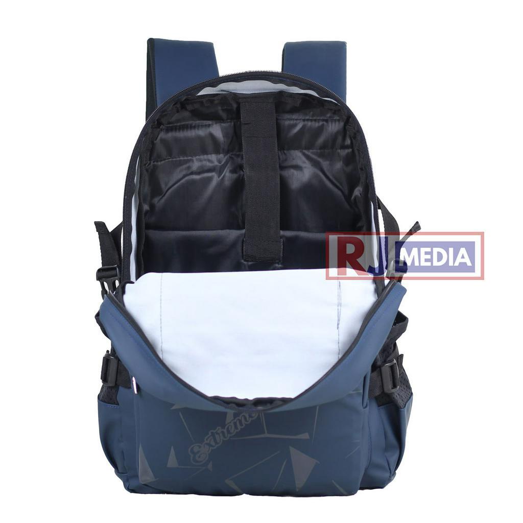 Tas Sekolah Pria Gendong Extreme Waterproof Navy Ransel Punggung Tebal Bisa Cod Bonus Raincover Bagus Unisex Ransel Kerja Muat Laptop