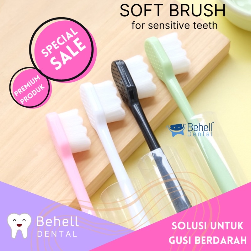 ORI SIKAT GIGI NANO TECH - Tooth Brush Jepang sensitif bulu lembut Extra soft bisa untuk sikat behel ortho brush - Interdental Sikat Sela Gigi