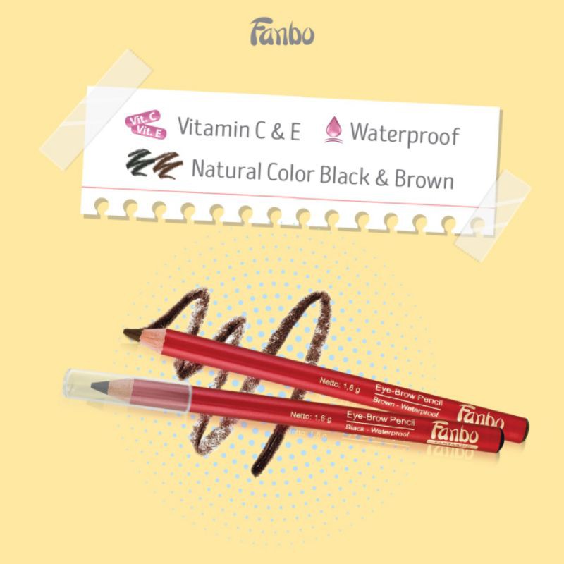 Fanbo pensil alis bonus Rautan