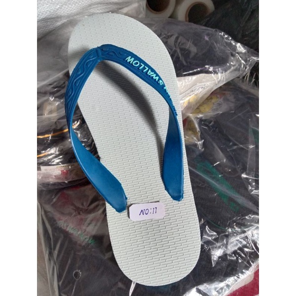 sandal sunswalow no : 11 / 12 ( biru &amp; hijau )  swalow hitam no :11 / 11,5 / 12