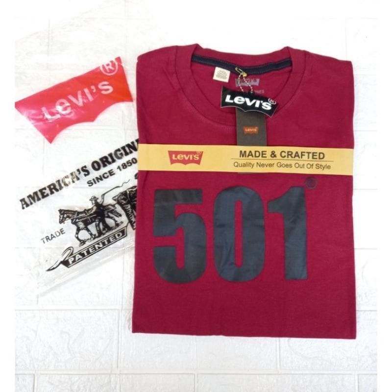 KAOS 501 PRIA MODEL TERBARU/MOTIF TERBARU PREMIUM LENGAN PENDEK