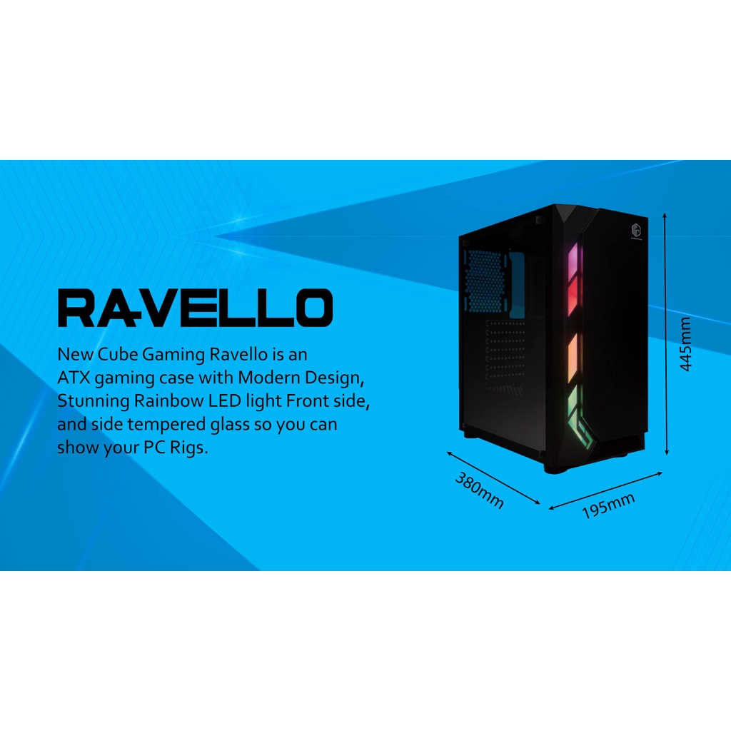 Cube Gaming Ravello RGB Casing PC Gaming