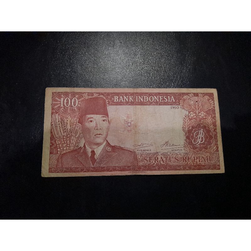 uang kuno 100 rupiah seri soekarno 1960