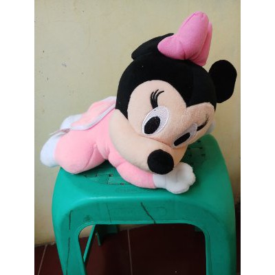 Jual Boneka Minnie Mouse Laying Pink Murah