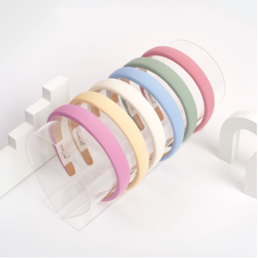 DWARF KOREAN PASTEL HEADBAND - Padded Headband Bando Busa Tipis Polos Wanita Warna Pastel Premium - Bando Korea Simple - Korean Style