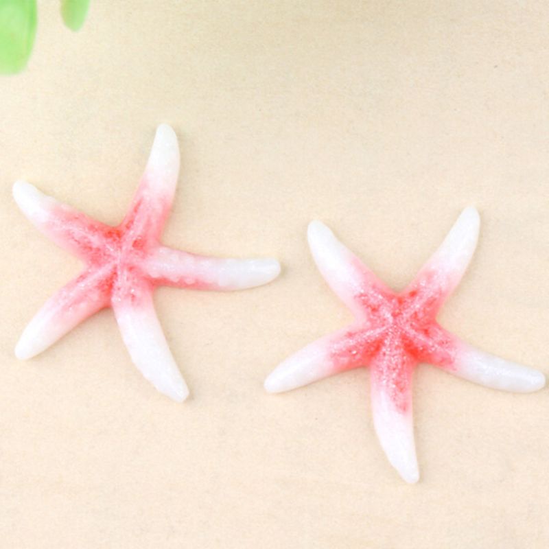 Siy 10 Pcs Ornamen Bintang Laut 40mm Bahan Resin Untuk Dekorasi Casing Handphonescrapbook Diy