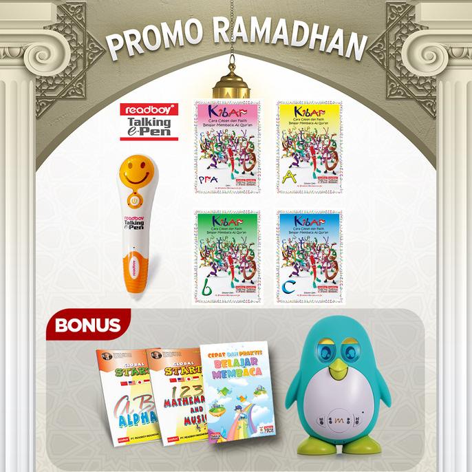 Promo Talking EPen Readboy + IQRO Kibar + Boneka Edukasi Riboo