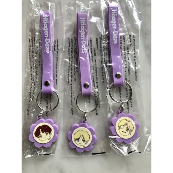 Haagen Dazs x Tiny Tan BTS keychain Limited Edition