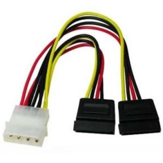 Kabel Power Sata Cabang dua / kabel molex to SATA / kabel power 4 pin