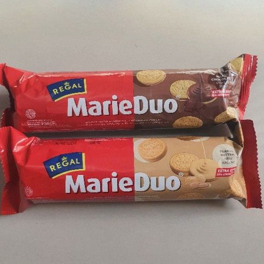 

Regal MARIE DUO KACANG / COKLAT biskuit 100gr.