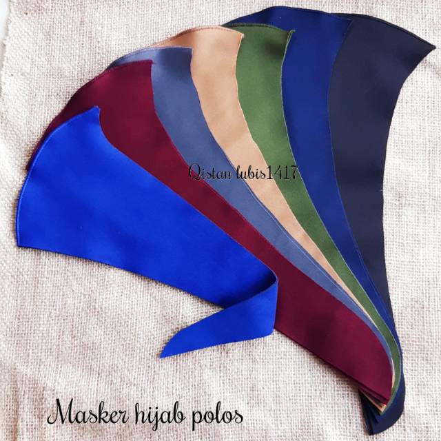 Masker hijab polos